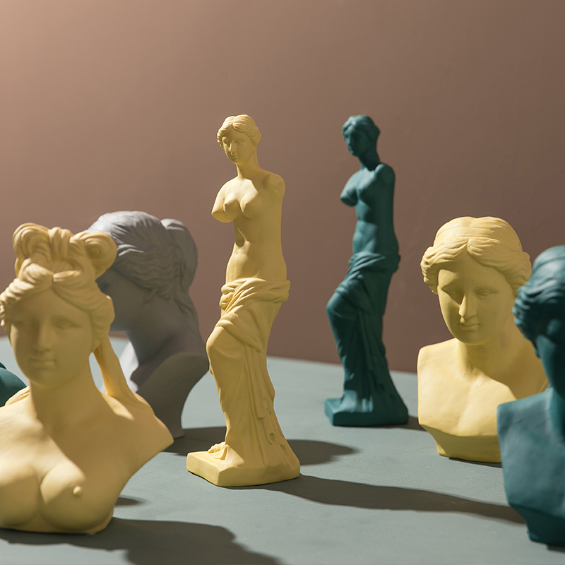 断臂维纳斯陶瓷摆件女神人物艺术像美术教学模型样板间摆设维纳斯头像