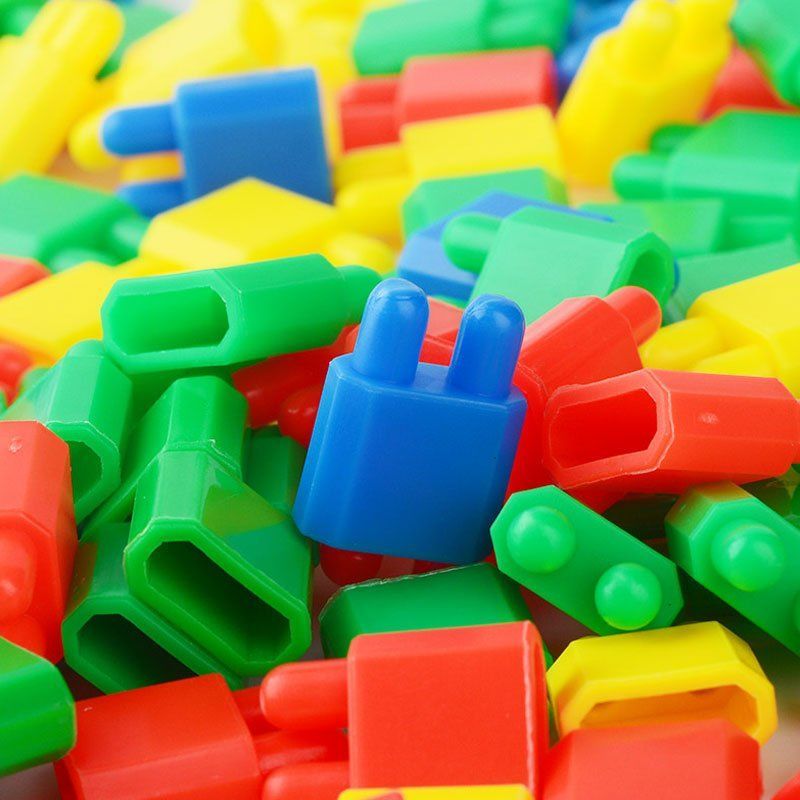 乐加酷儿童火箭子弹头益智拼装积木玩具3456岁幼园男女宝宝小孩手工