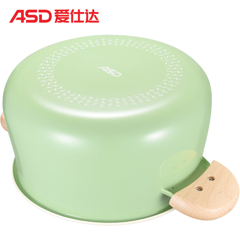 爱仕达(ASD) 汤锅 20CM洛歌沙搪瓷汤锅炖锅煮锅锅具 煮面泡面小汤锅煲汤锅TT20A1Q薄荷绿