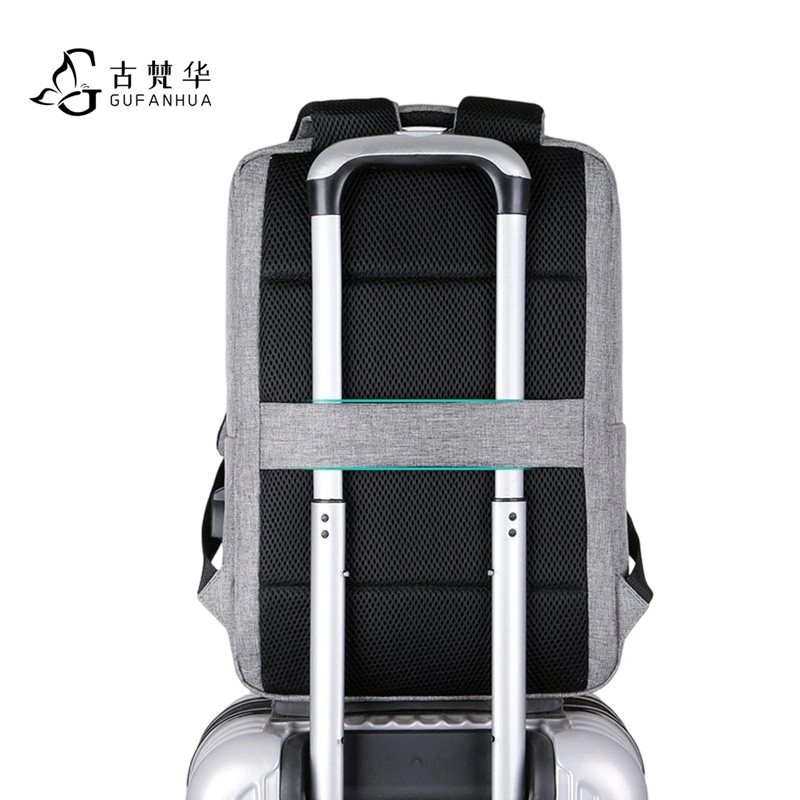 古梵华多功能背包商务电脑包usb充电双肩背包GFH2058/个高清大图