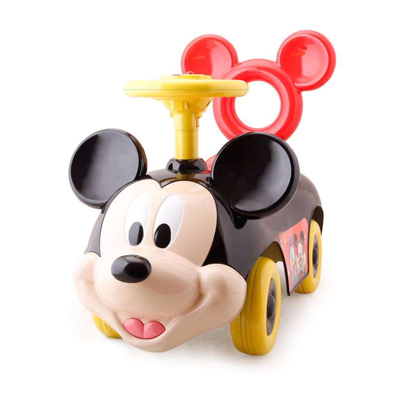 迪士尼儿童扭扭车四轮宝宝溜溜车13岁音乐滑行学步车妞妞助步车