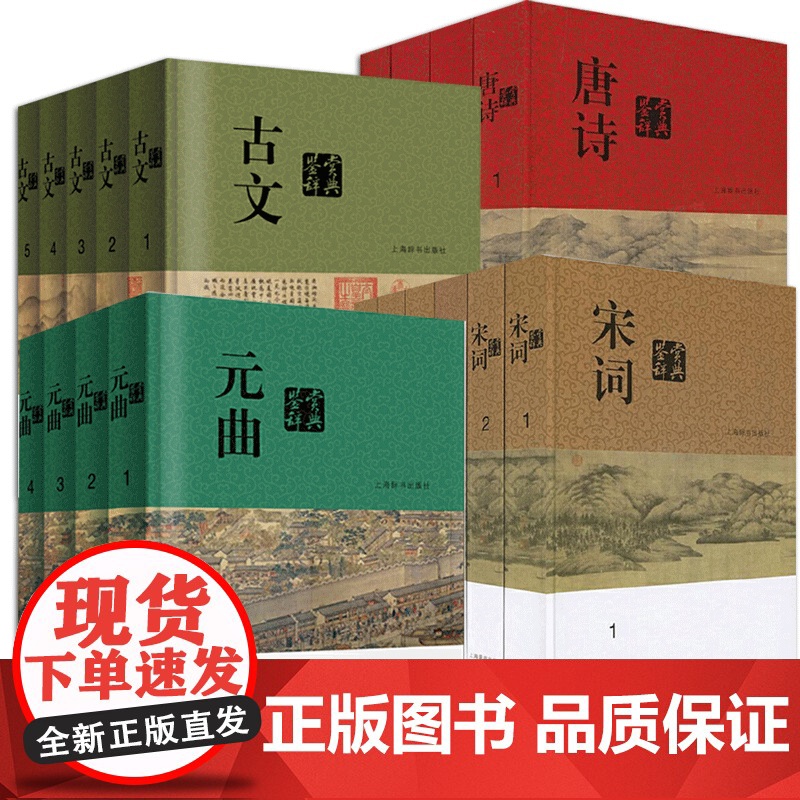 唐诗宋词元曲古文中国文学鉴赏辞典分卷本 中华古诗词上海辞书出版社古典文学高清大图