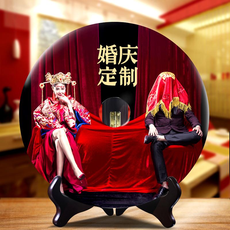 家柏饰(CORATED)结婚中式送闺蜜玉石平安扣摆件创意实用朋友新婚礼品定制高清大图