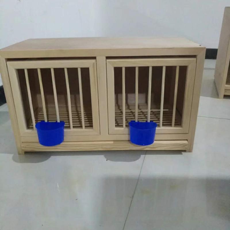 603035上翻门鸽子信鸽巢箱配对笼赛鸽配对巢箱实木鸽子笼鸽具木制笼子