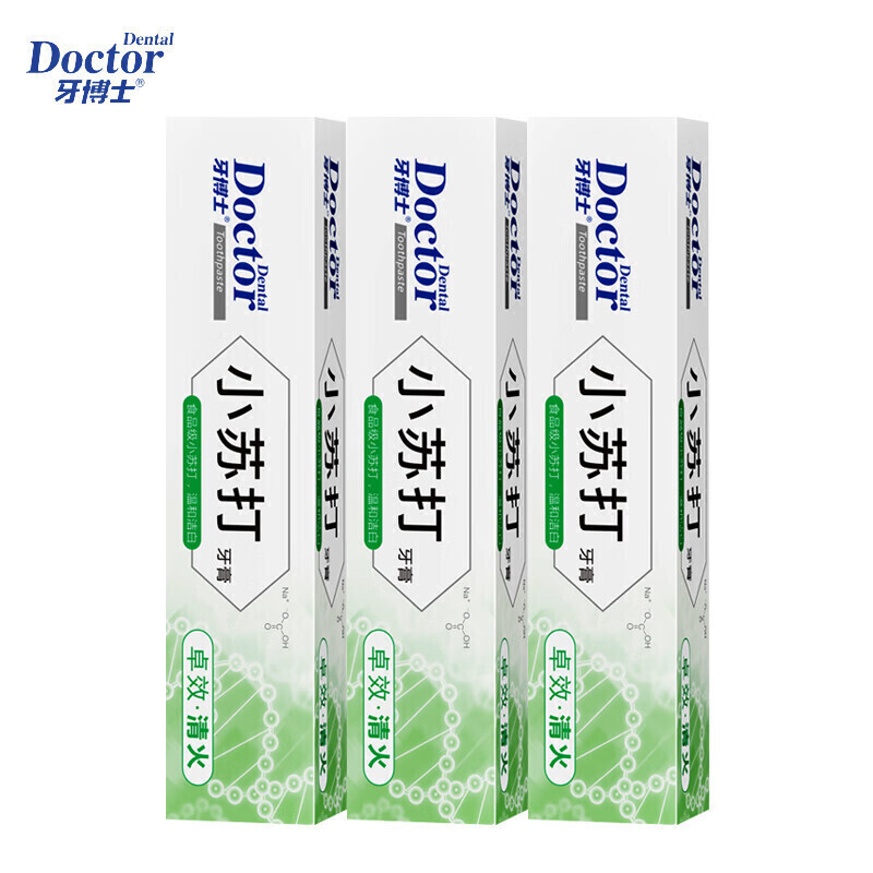 牙博士小苏打卓效清火牙膏180g/120g