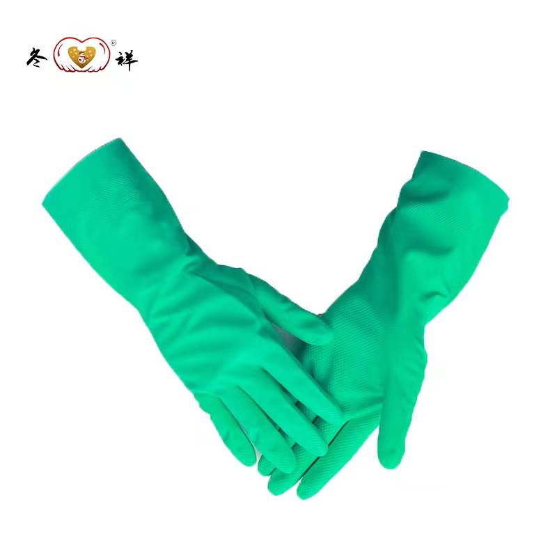 冬祥全胶皮耐酸丁腈手套一副高清大图