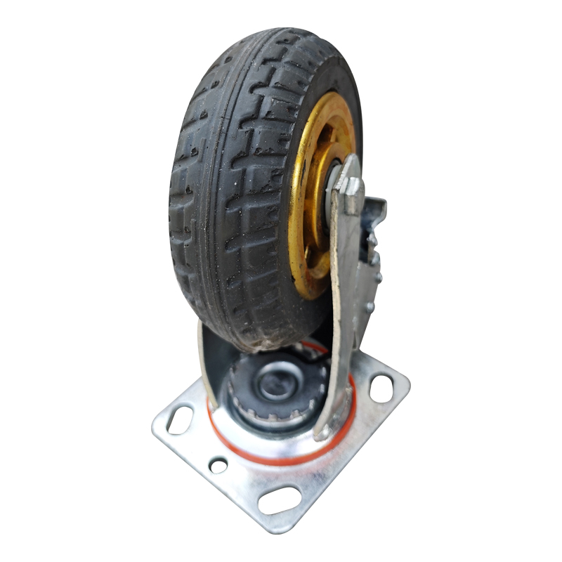 嘉禾宜茂 万向轮 橡胶带刹车5寸 个高清大图