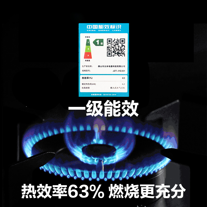 VIOMI/云米燃气灶具双灶大火力台嵌两用嵌入式Power4.2互联网智能控制 天然气