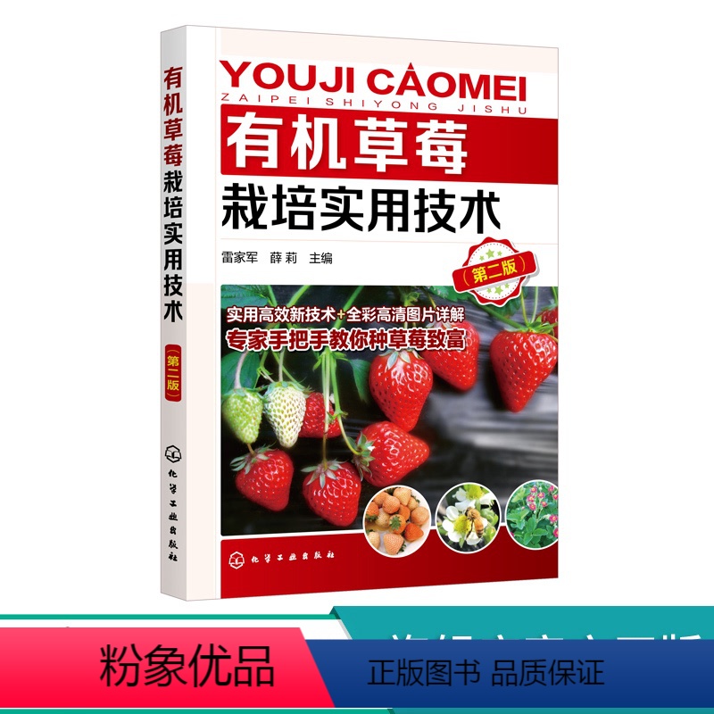 【正版】草莓栽培实用技术 第二版 草莓栽培技术入门 大棚温室科学种植养殖草莓教程 草莓生产过程病虫害防治书草莓高产栽培