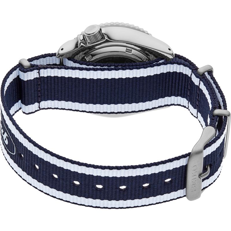 SEIKO/精工 5Sports限量款自动机械表 蓝黑配色运动商务防水腕表高清大图