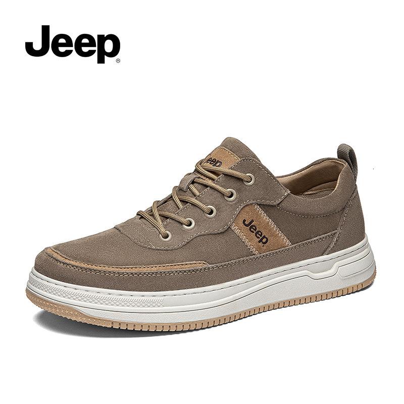JEEP SPIRIT 吉普男鞋2021年新款潮流韩版真皮板鞋秋季男士薄款运动休闲鞋