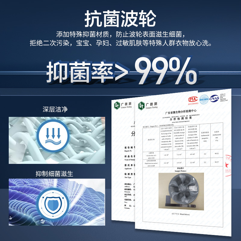 威力(WEILI)15公斤波轮洗衣机全自动大容量 量衣判水 护衣防缠绕 耐腐箱体优质电机 XQB150-2119X高清大图