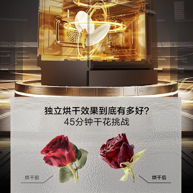 老板(Robam)[灶下消毒洗碗机]SX1H 106L大容量嵌入式家用全自动 105度独立消毒烘干 一级水效代替除菌柜高清大图