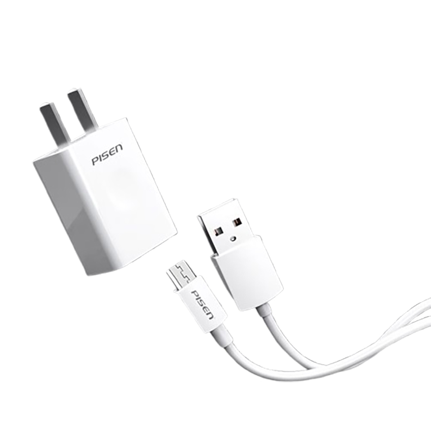 品胜 安卓数据线充电套装 USB手机充电器线 适用华为/小米/vivo/oppo/荣耀/魅族1.5米+2A充电头