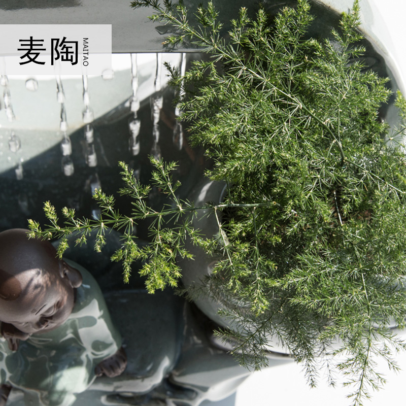 美帮汇创意加湿喷泉流水器家居客厅办公桌饰品工艺摆件开业礼品高清大图