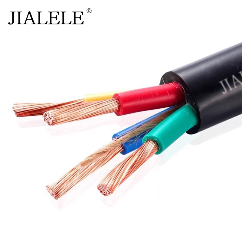 JIALELE 橡套电缆 YC4*35平方 额定电压220V 米高清大图