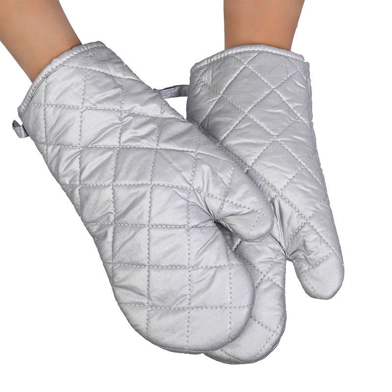 微波炉隔热手套厨房烘焙烤箱用防烫耐高温手套加厚加长微波炉大手套