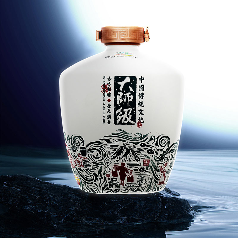 白酒 54度国井1915酒庄大师级封藏酒2500ml 手提礼盒高清大图