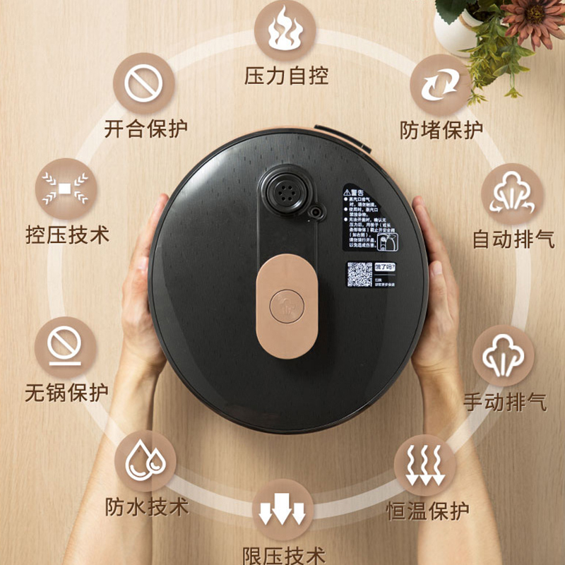 苏泊尔(SUPOR)电压力锅家用5L全自动电高压锅饭煲多功智能双胆旗舰店正品SY-50YC9082高清大图