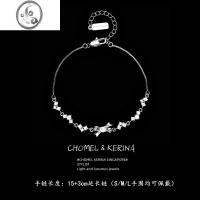 JiMi情人节s925银银小碎钻手链女轻奢小众精致高级感闺蜜女友生日礼物 小碎钻手链/白金色赠礼盒