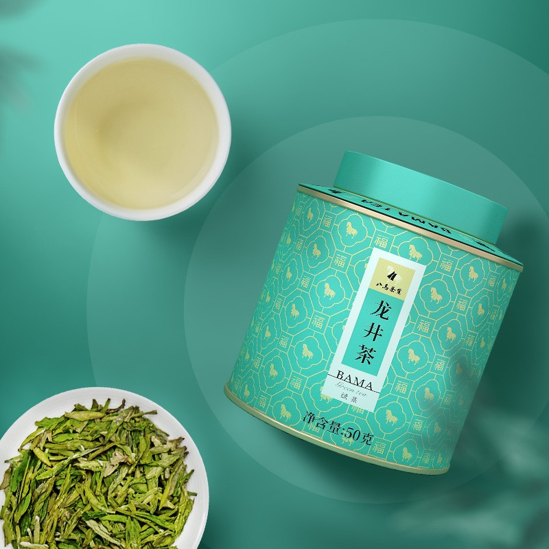 八马茶业(BAMA TEA) 2024年百福龙井茶特级50g BE132高清大图