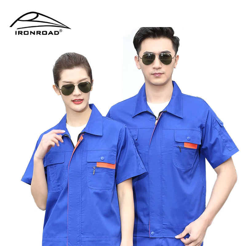 IRONROAD夏季工作服套装短袖工装E34 套高清大图