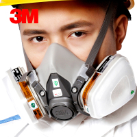 正品3M防毒面具喷漆6200防异味防尘口罩化工气体工业粉尘专用面罩