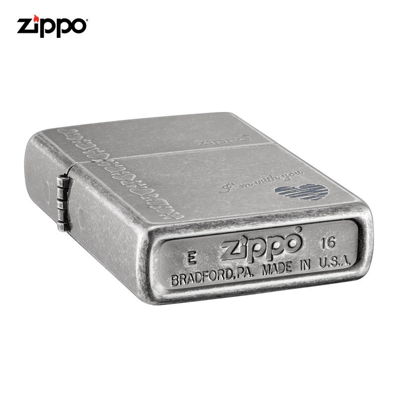 ZIPPO芝宝打火机原装ZIPPO煤油之宝打火机蓝心ZBT-1-8