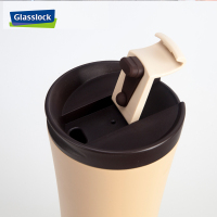 三光云彩(GLASSLOCK)保温杯不锈钢真空茶水杯便携车载商务办公男女士咖啡杯500ml GTL2201K卡其色保温杯