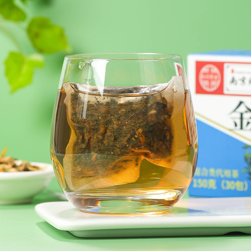 [2盒] 同仁堂金枪滋补茶 覆盆子橘皮大麦山楂益智仁蒲公英茶罗汉果金银花薏苡仁冬瓜荷叶茯苓芡实人参茶养生茶花茶官方旗舰店高清大图