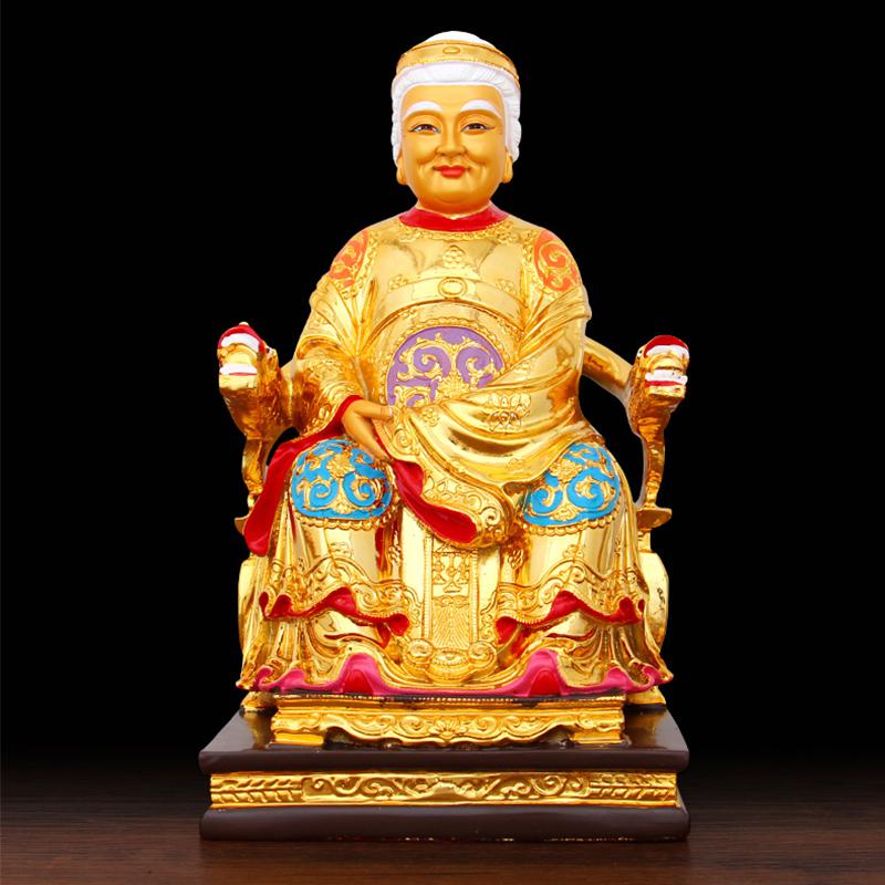 美帮汇土地公土地婆供奉神像彩绘佛像 福德正君地主爷家用摆件高清大图