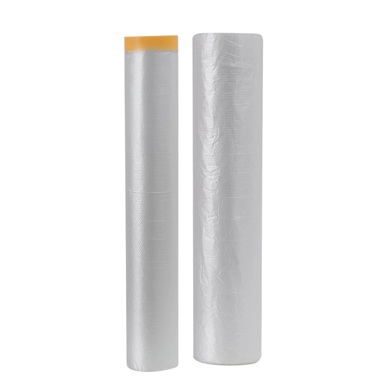 防尘布遮盖防灰尘家具保护一次性装修塑料膜家用宿舍防尘膜罩盖布-有定位贴款;小号-宽1.1米*长20米---高清大图