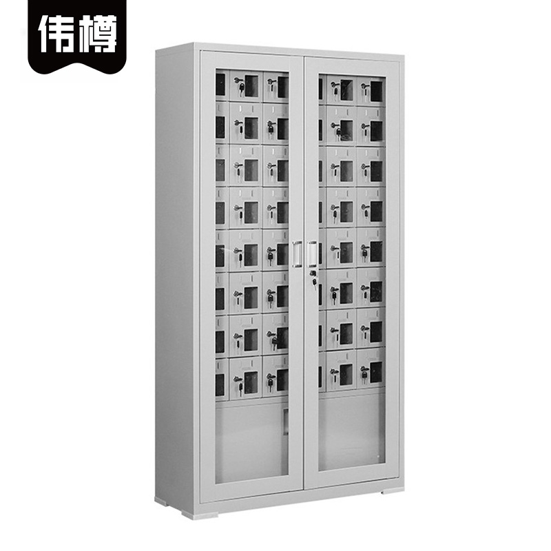 伟樽外玻手机存放柜48门960*300*1800mm台高清大图