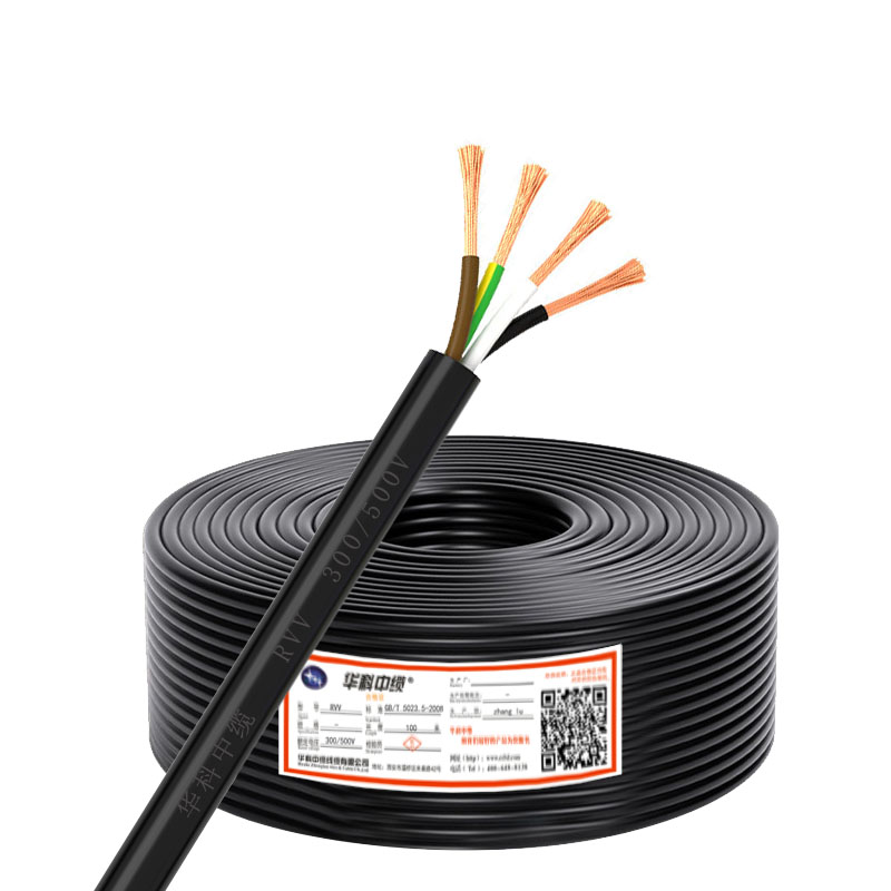 华科中缆 软护套线450/750V ZR-RVV-8*0.5 米