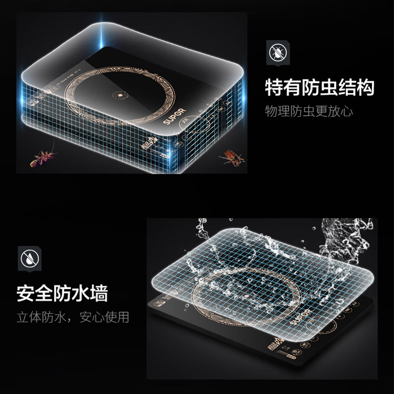 苏泊尔(SUPOR) C22-IH90 电磁炉大功率触控按键 八档火力 纤薄设计定时功能电磁灶火锅炉Jh高清大图