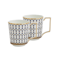 WEDGWOOD马克杯2个金粉年华午夜蓝马克杯套装对杯1054482