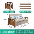 实木沙发床两用单人双人可折叠午休床1.5米1.8米小户型多功能储物_9_959 1.32米椰棕版【原木色扶手】 1.5米-1.8米