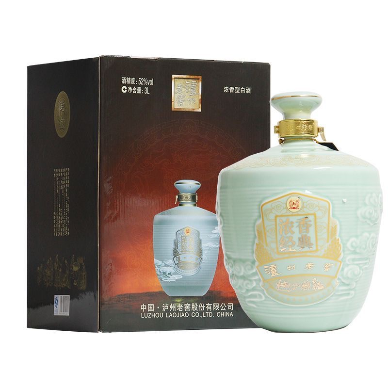 泸州老窖 12年52度泸州老窖浓香经典3L坛装浓香型白酒
