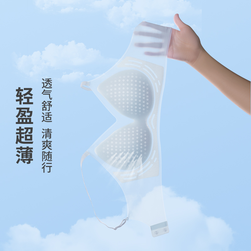 夏季内衣女小胸聚拢冰丝无痕美背收副乳薄款无钢圈新款文胸背衣季高清大图