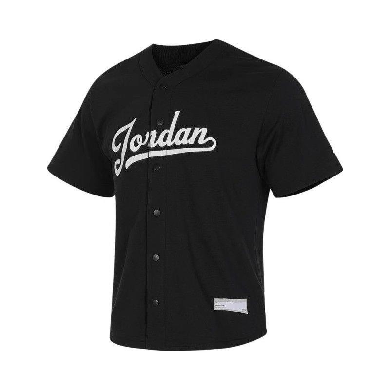 NIKE耐克运动休闲JORDAN短袖开衫V领男装FN4664-010 D