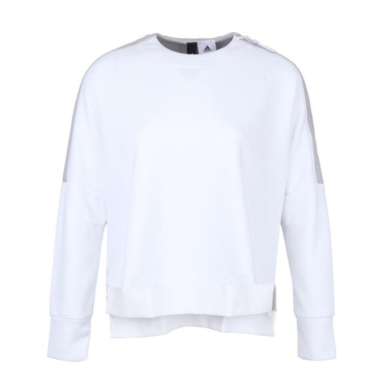 Adidas阿迪达斯女装套头衫春新款纯色百搭圆领透气卫衣BS2360高清大图