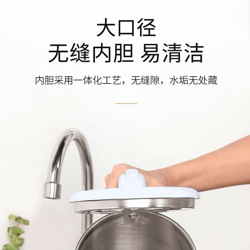 九阳(Joyoung)电水壶1.7L大容量家用无缝内胆食品级304不锈钢内胆开水煲 K17-F30 蓝色