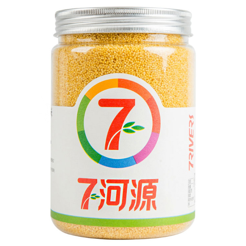 七河源有机小米1kg 无添加 东北 黄小米 月子米 五谷 杂粮 粗粮 粥米 桶装 大米伴侣