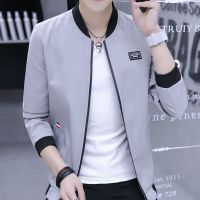 忆香妃(YI XIANG FEI)夹克男2019春外套修身夹克潮棒球服休闲立领衣薄款