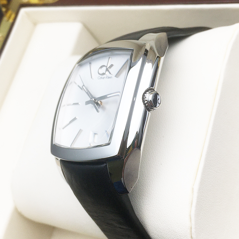 calvinkleingents系列独特酒桶型表盘石英表男表k2k21120瑞士ck手表