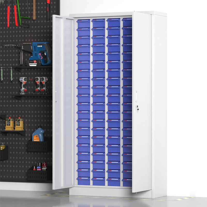 臻远 ZYLJG-W14 零件柜 100抽蓝色有门大号 951*360*1682高清大图