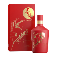 谷小酒喜悦2000 52度500ml 浓香型白酒 礼盒装 婚宴送礼