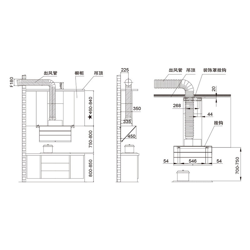 方太(FOTILE)油烟机CXW-258-JQ16TA不带罩家用厨房烟机近吸式 智能巡航