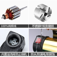电动抽油泵正反转12V24V220V柴油泵直流泵自吸泵手动加油机抽油器 易丰扬12V正反+6米管