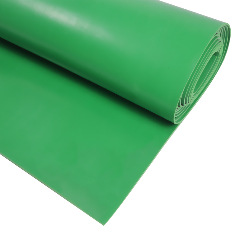 典虎 绝缘胶皮 绿色平面5mm*1.2m*5m 10kv 卷高清大图